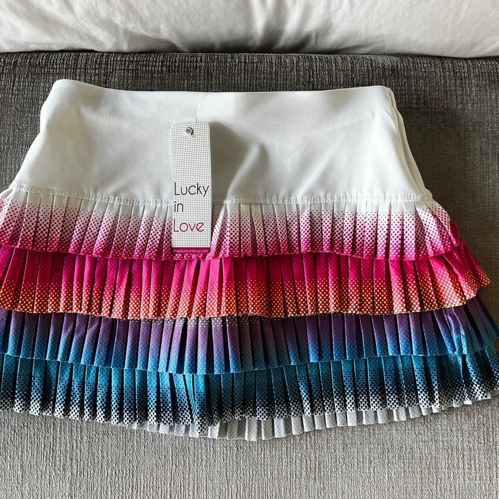 Lucky in Love Shock Wave Tennis Skirt